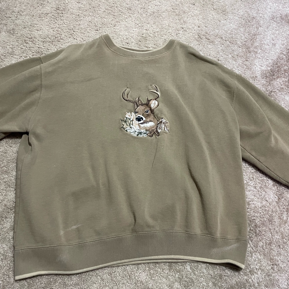 Outdoor Life Tan Crewneck Sweater